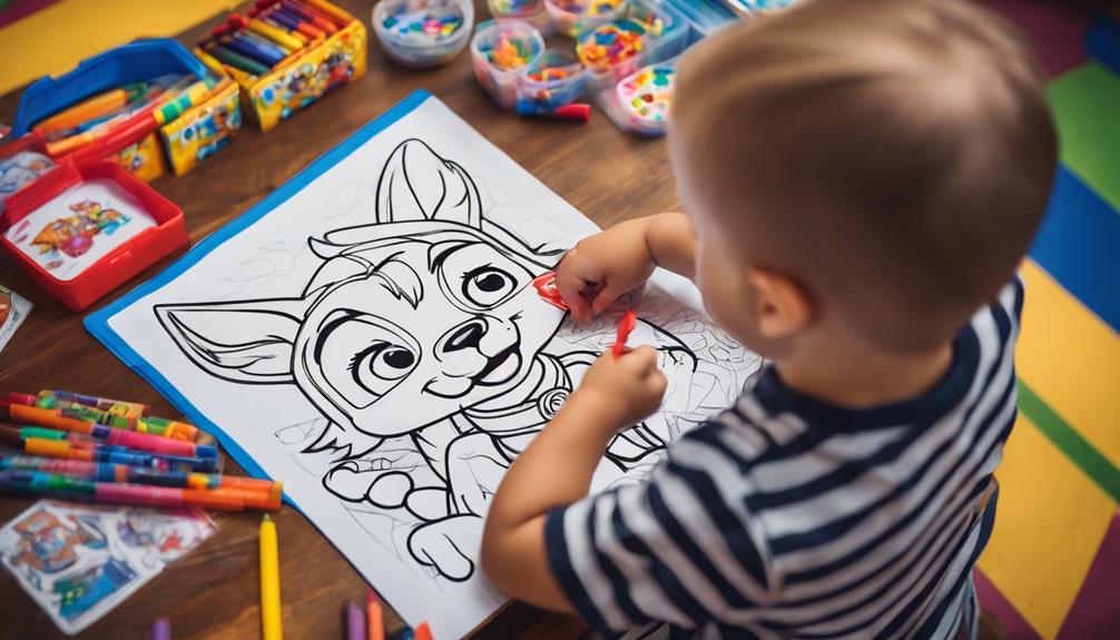 character themed coloring book trend