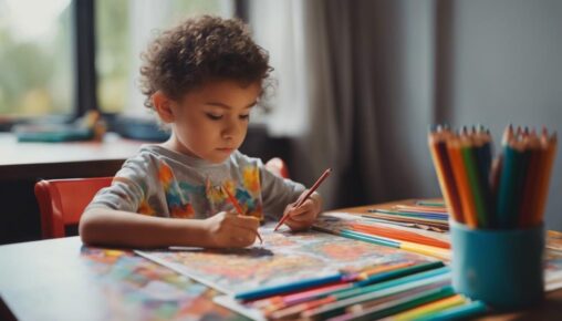 coloring books aid development