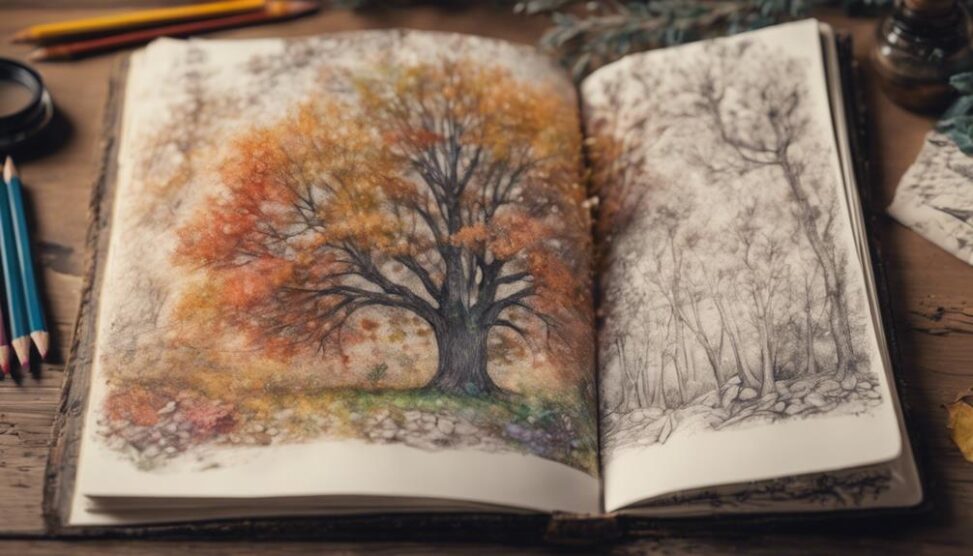 nature sketchbook captures beauty