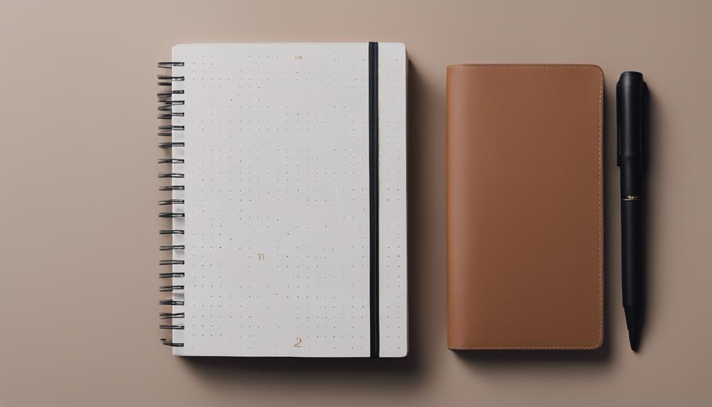 organized simplicity in notebooks