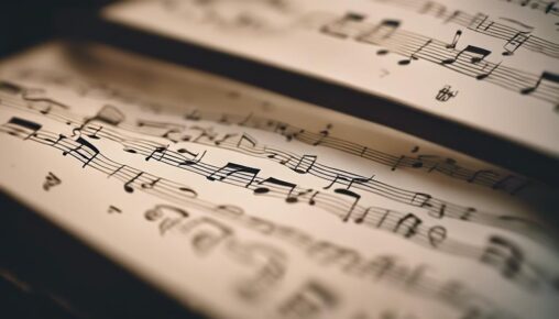sheet music for music enthusiasts